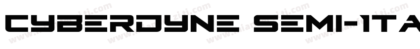 Cyberdyne Semi-Ital字体转换